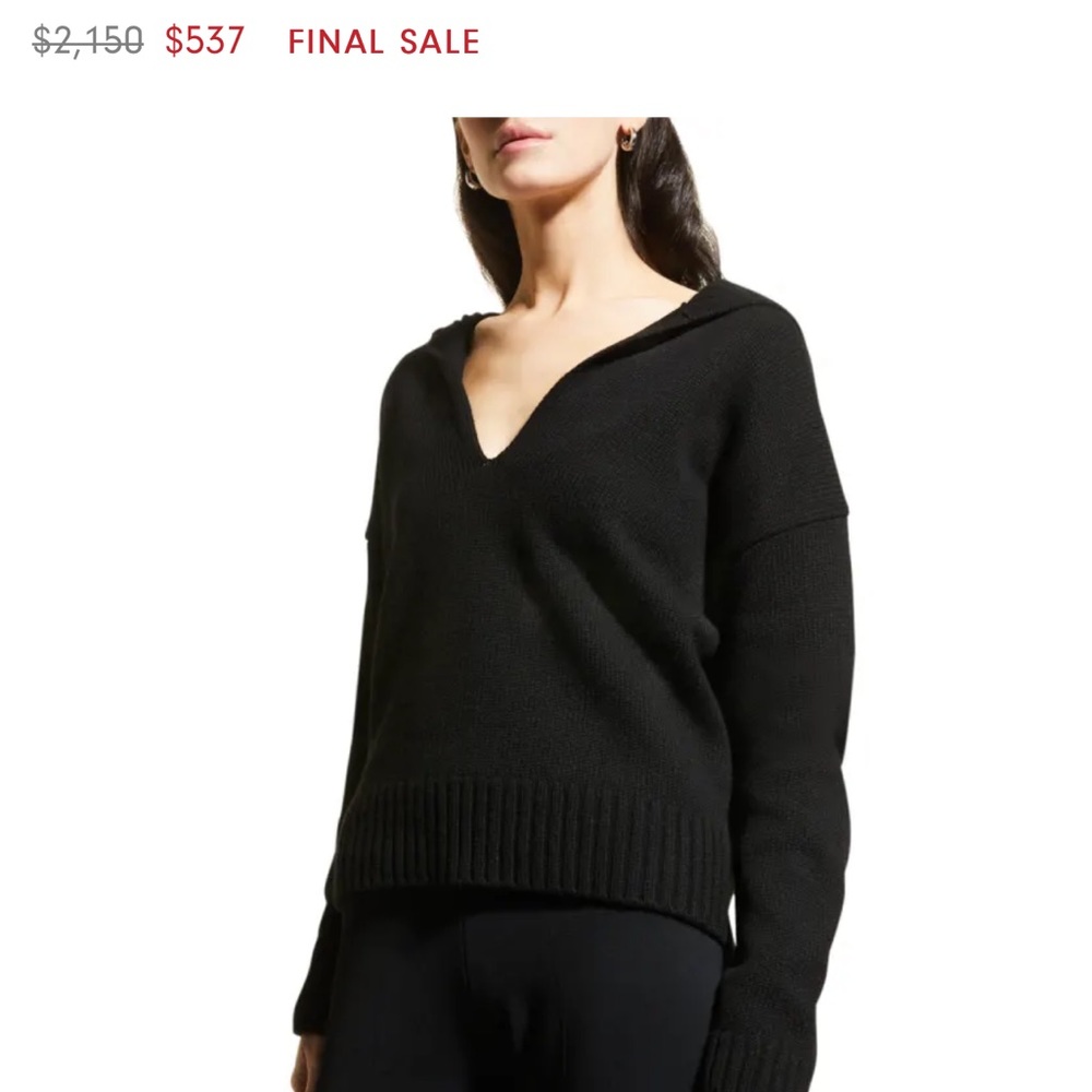Cashmere Black Sweater | Oversized